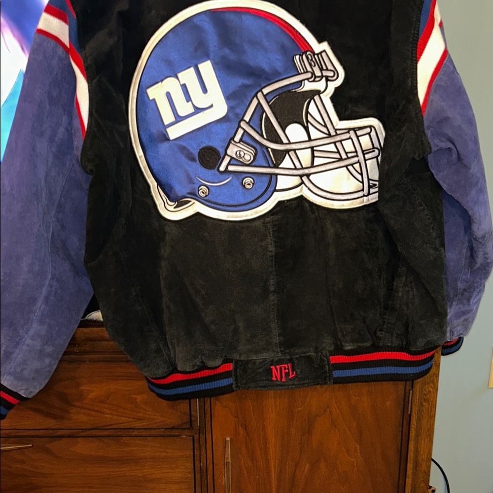 Vintage NFL New York Giants Black and Blue Varsity Jacket Size XL Men’s - Picture 9 of 9